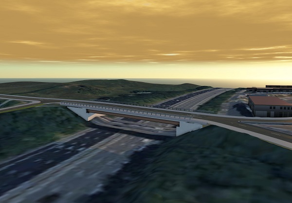 Concept design for new M4 A432 bridge at Badminton Road. Picture: National Highways