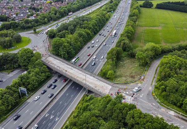 The M4/A432 Badminton Road bridge