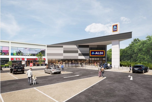 CGI of the proposed Aldi suprmarket in Yate