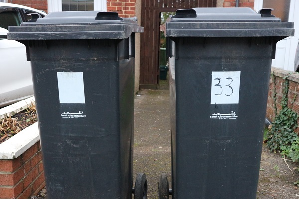 Black bins in South Gloucestershire