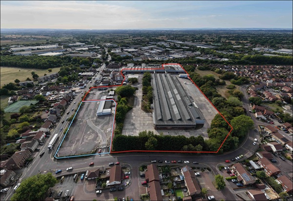 Aerial view of former Beko tumble dryer factory in Yate. Picture: South Gloucestershire Council